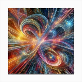 Abstract Fractal Swirl Canvas Print