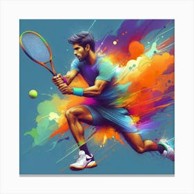 Tennis Player Canvas Print