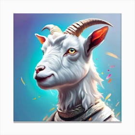 Goat With Horns Canvas Print