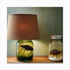 Lizard Lamp Canvas Print