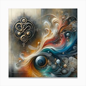 Abstract Painting Canvas Print