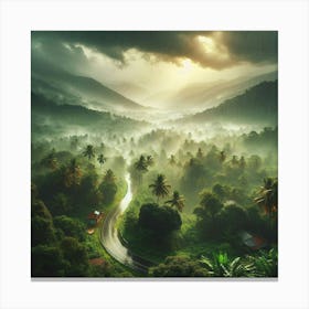 Rainy Forest Canvas Print