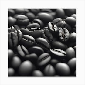 Black Coffee Beans Canvas Print