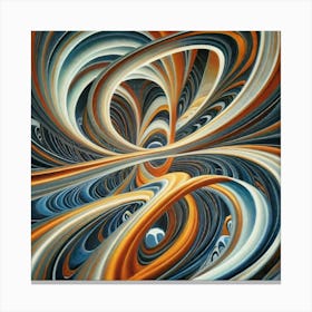 Interstellar laser light line pattern abstract art 3 Canvas Print