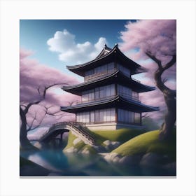 Asian Pagoda 1 Canvas Print