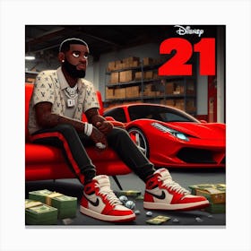 Disney Pixai “21 Savage” Canvas Print