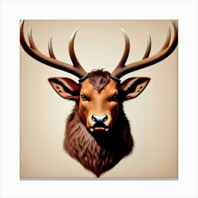Deer Head 6 Canvas Print