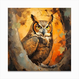 Owl Tree Canvas Print