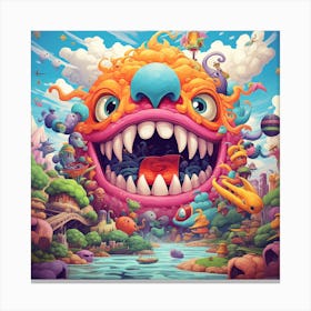 Monster Monster Monster Monster Monster Monster Monster Monster Monster Canvas Print