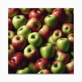 Red And Green Apples Canvas Print