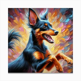 Funny dog  Canvas Print