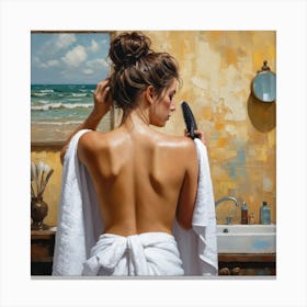 Back Of A Woman Canvas Print