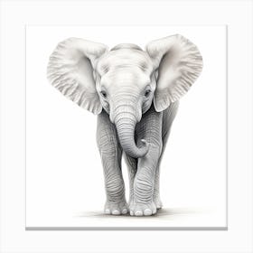 Baby Elephant Canvas Print