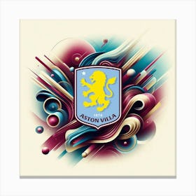 Aston Villa F.C Logo Wall Art 13 Canvas Print