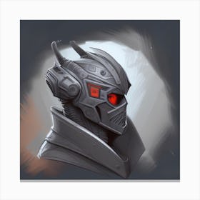 Robot Helmet ai art Canvas Print