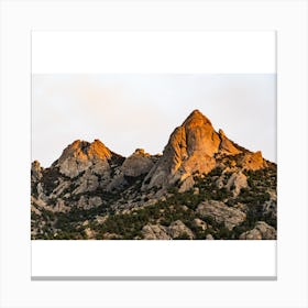Sunset At The Rockies Canvas Print