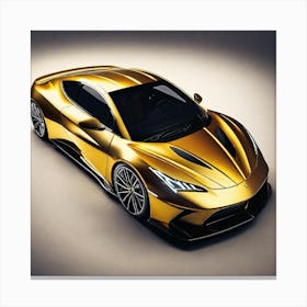 Golden Lamborghini 20 Canvas Print