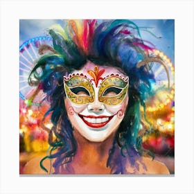 Carnival Girl Canvas Print