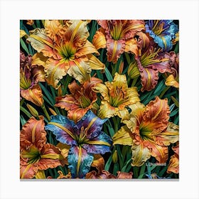 Colorful Lilies Canvas Print