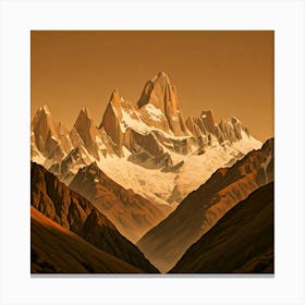 Chilean Mountains Canvas Print