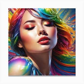 Rainbow Girl 3 Canvas Print