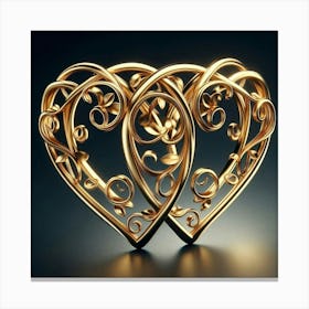 Heart Of Gold 2 Canvas Print