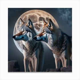 Wolf Moon 1 Canvas Print