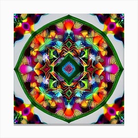 Psychedelic Mandala 24 Canvas Print