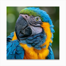 Blue And Yellow Macaw Canvas Print