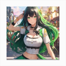 Anime Ai girl Canvas Print