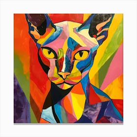 Kisha2849 Picasso Style Hairless Cat No Negative Space Full Pag A39a1de6 Ca0b 4f21 B1c8 317eabf7dfe2 Canvas Print