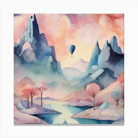 Watercolour Painting Canvas Print