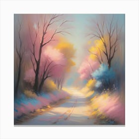 Road In The Woods 1 Canvas Print