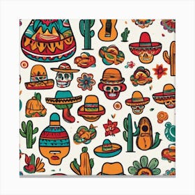 Mexican Pattern 20 Canvas Print