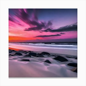 Sunset At The Beach 564 Canvas Print