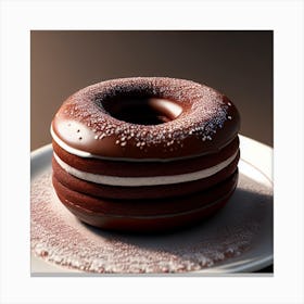 Chocolate Donut 1 Canvas Print