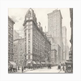 New York City Street Scene 2 Canvas Print