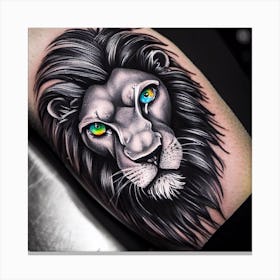 Lion Tattoo 1 Canvas Print