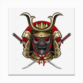 Samurai Katana Warrior Canvas Print