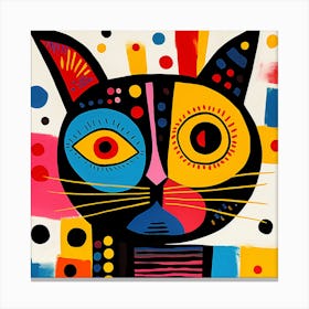 Cat With Eyes Canvas Print