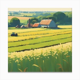 Farm In The Countryside 13 Canvas Print