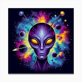 Alien Head 1 Canvas Print