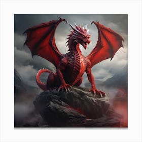 Red Dragon 1 Canvas Print