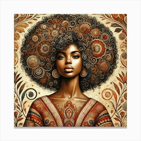 Afro Girl 85 Canvas Print