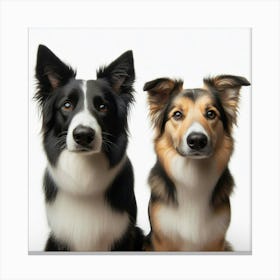 Border Collie Dogs 2 Canvas Print