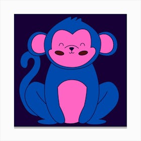 Cartoon Monkey art design 1 Canvas Print