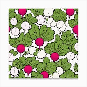 Radish Pattern Canvas Print