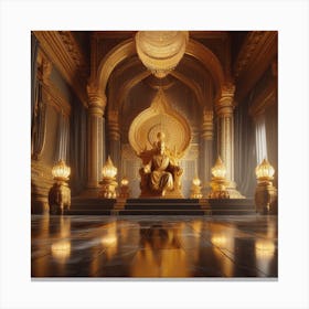 Golden Throne 1 Canvas Print