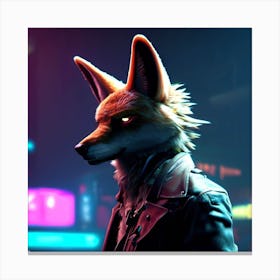 Cyber Fox Canvas Print