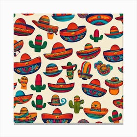 Mexican Hats 4 Canvas Print